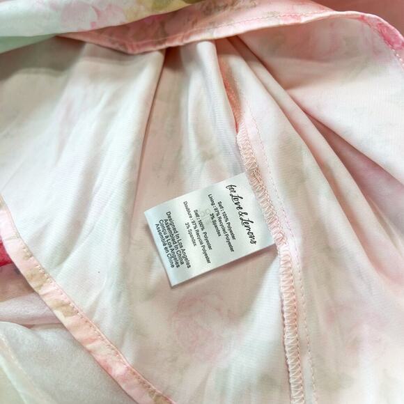 NWOT For Love & Lemons Lisa Bouquet Watercolor Floral Maxi Dress Pink Medium - Picture 15 of 15